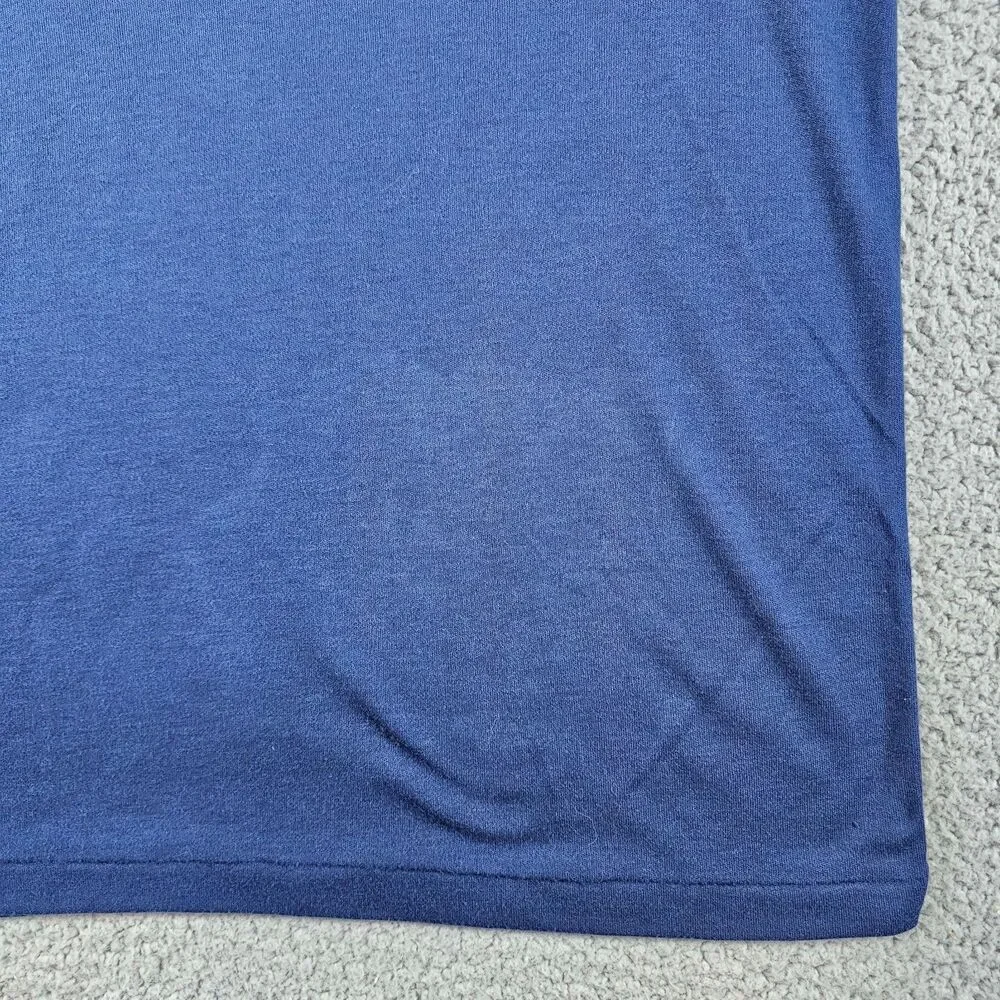 USS Dwight D Eisenhower Shirt Mens Small Blue 90s Navy CVN-69 Aircraft Carrier